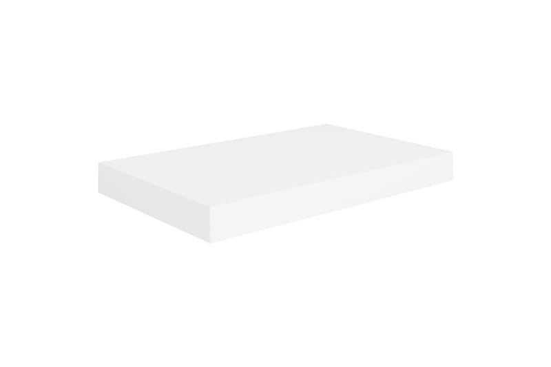 Svävande vägghyllor 4 st vit 40x23x3,8 cm MDF - Vit - Förvaring - Hylla - Vägghylla