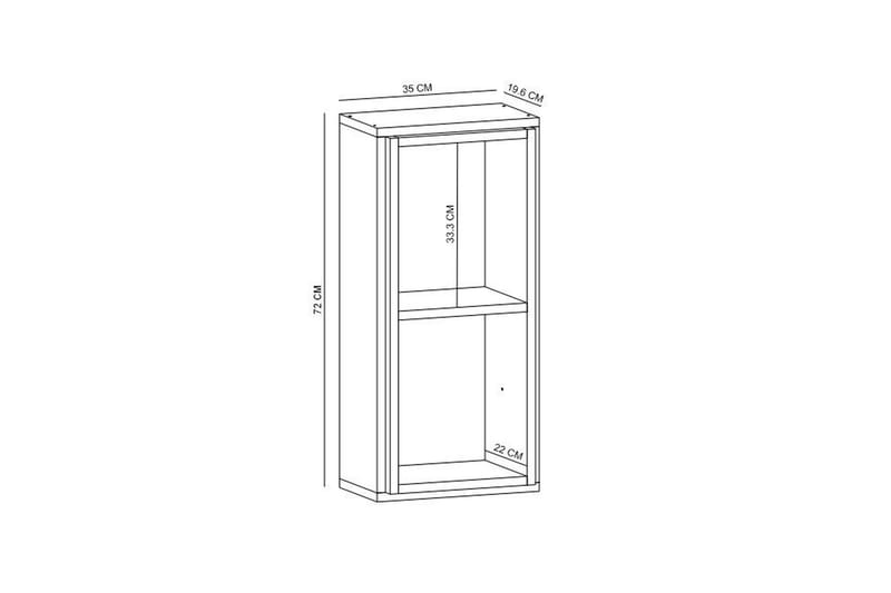 Vägghylla Urgby 35x72 cm - Antracit - Förvaring - Hylla - Vägghylla