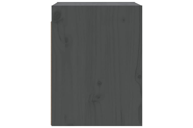 Väggskåp grå 30x30x40 cm massiv furu - Grå - Vägghylla - Väggförvaring