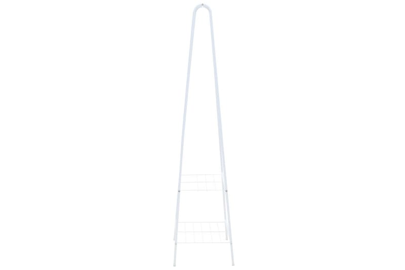 Klädställning 59x35x150 cm vit - Vit - Förvaring - Klädförvaring - Klädhängare - Klädställning