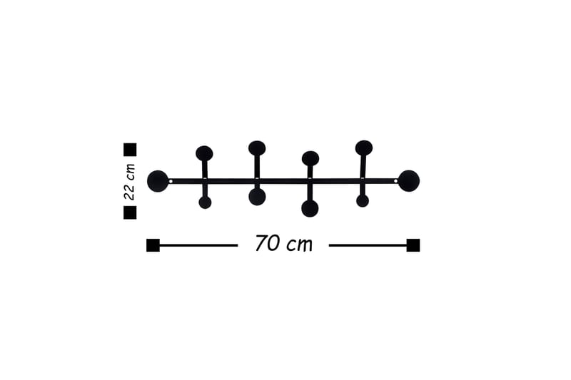 Väggdekoration Hängare - Krokar