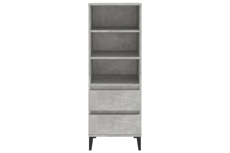 beBasic Högskåp betonggrå 40x36x110 cm konstruerat trä - Grey - Förvaring - Skåp - Förvaringsskåp