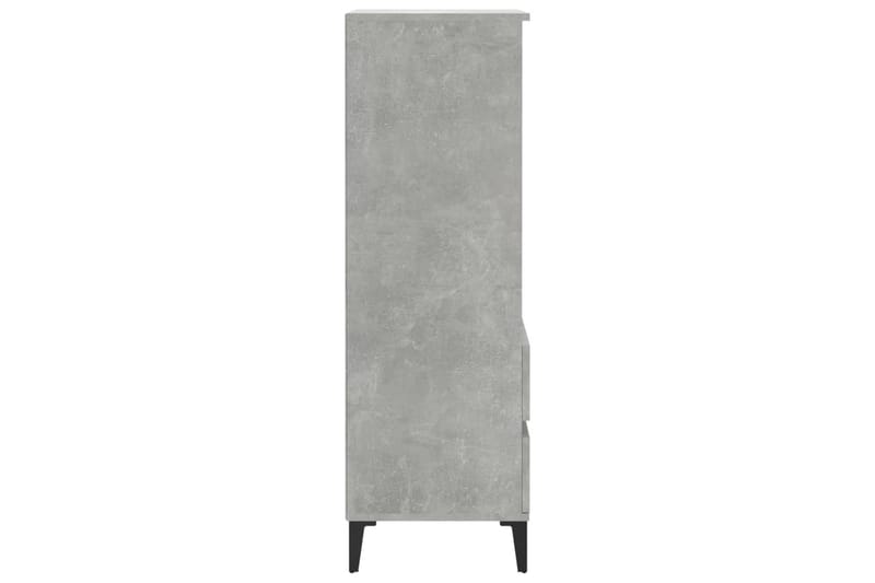 beBasic Högskåp betonggrå 40x36x110 cm konstruerat trä - Grey - Förvaring - Skåp - Förvaringsskåp