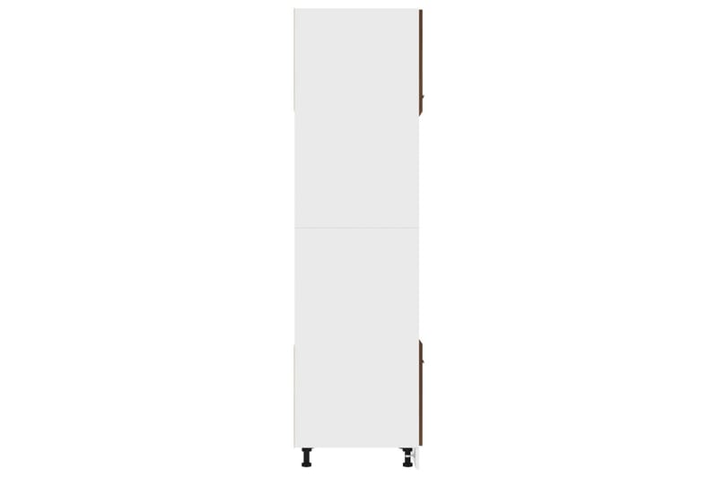 beBasic Köksskåp för mikrovågsugn Brun ek 60x57x207 cm konstruerat trä - Brown - Förvaring - Skåp - Förvaringsskåp