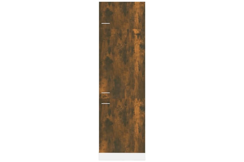 beBasic Skåp för kylskåp rökfärgad ek 60x57x207 cm konstruerat trä - Brown - Förvaringsskåp