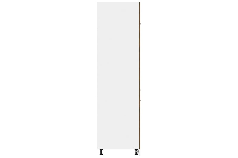 beBasic Skåp för kylskåp rökfärgad ek 60x57x207 cm konstruerat trä - Brown - Förvaringsskåp