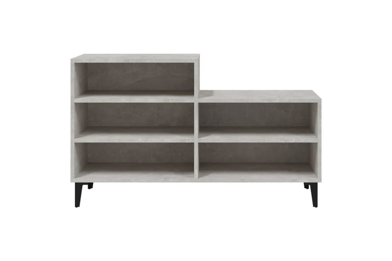 beBasic Skoskåp betonggrå 102x36x60 cm konstruerat trä - Grey - Förvaring - Skoförvaring - Skoskåp