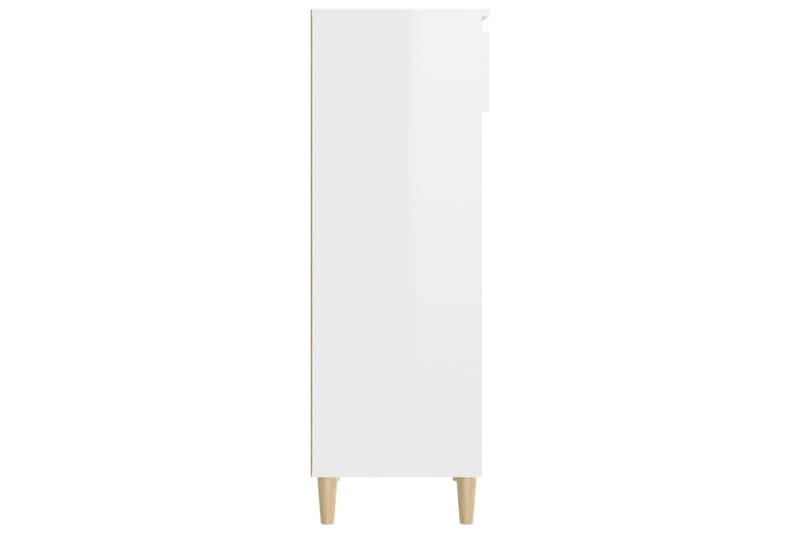 beBasic Skoskåp vit högglans 40x36x105 cm konstruerat trä - White - Hallförvaring - Skoskåp - Förvaringsskåp
