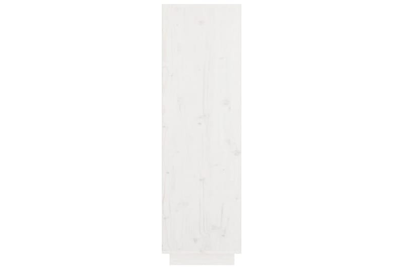 beBasic Vitrinskåp vit 74x35x117 cm massiv furu - White - Förvaring - Skåp - Vitrinskåp