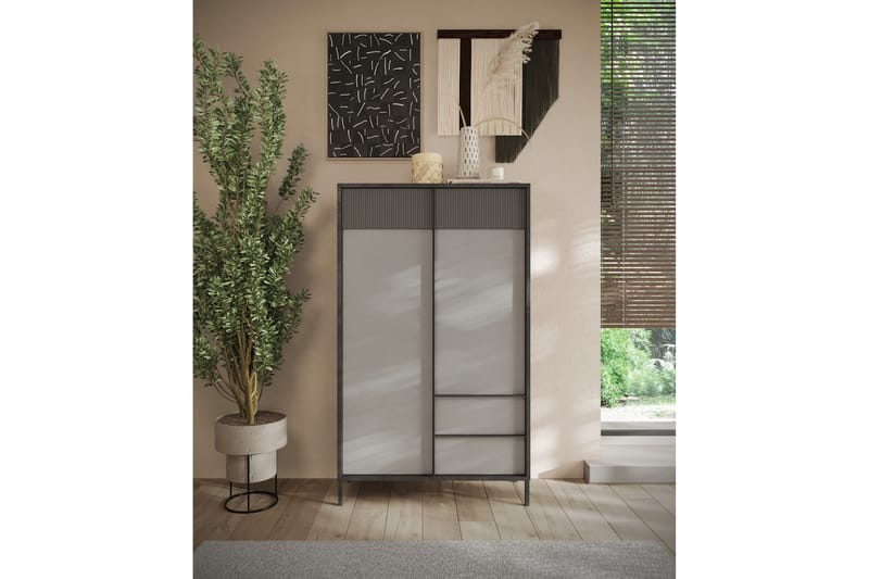 Everest Highboard 106x177 cm - Mässing - Förvaring - Skåp - Förvaringsskåp