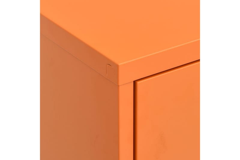 Förvaringsskåp orange 80x35x101,5 cm stål - Orange - Förvaring - Skåp - Förvaringsskåp