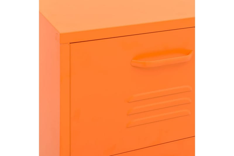 Förvaringsskåp orange 80x35x101,5 cm stål - Orange - Förvaring - Skåp - Förvaringsskåp