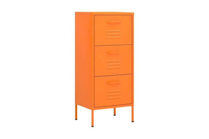 Förvaringsskåp orange 80x35x101,5 cm stål - Orange - Förvaring - Skåp - Förvaringsskåp