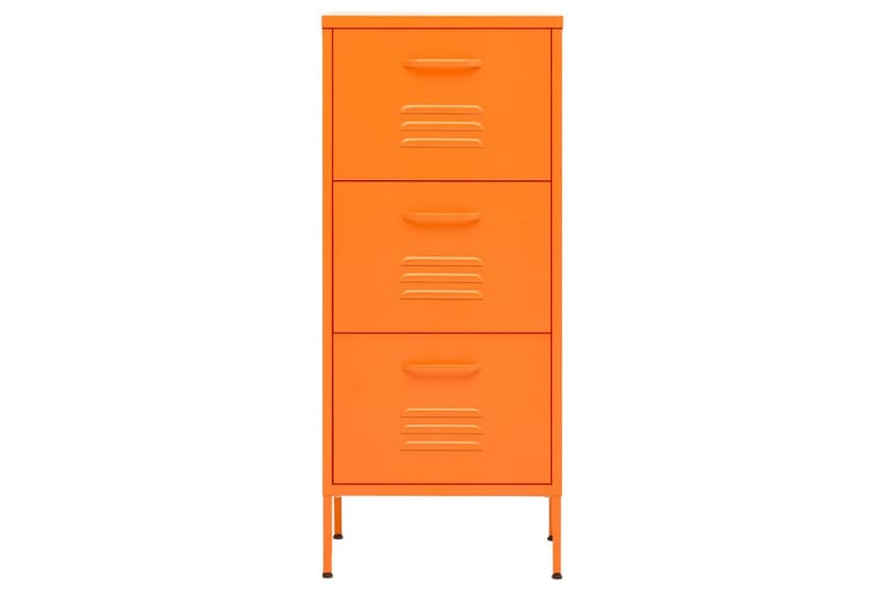 Förvaringsskåp orange 80x35x101,5 cm stål - Orange - Förvaring - Skåp - Förvaringsskåp