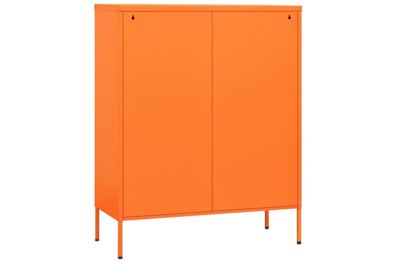 Förvaringsskåp orange 80x35x101,5 cm stål - Orange - Förvaring - Skåp - Förvaringsskåp