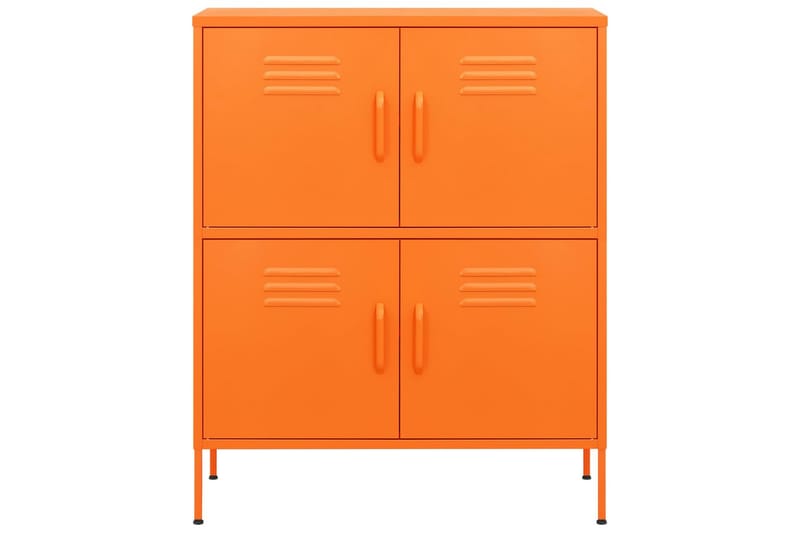 Förvaringsskåp orange 80x35x101,5 cm stål - Orange - Förvaring - Skåp - Förvaringsskåp