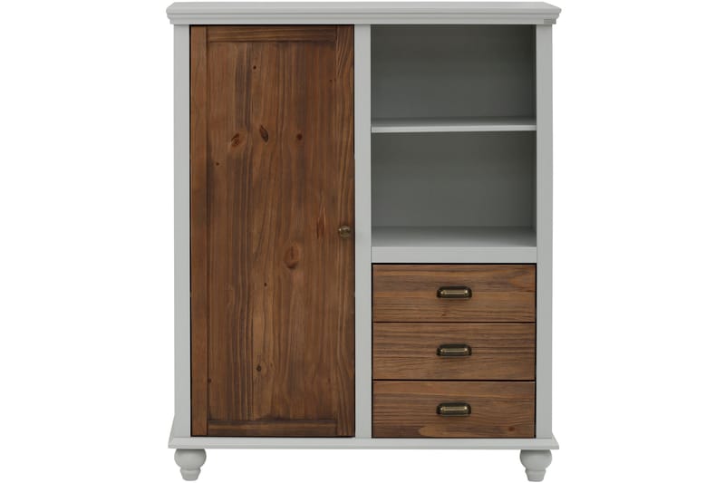 Highboard Aislinn - Grå/Brun - Förvaring - Skåp - Förvaringsskåp