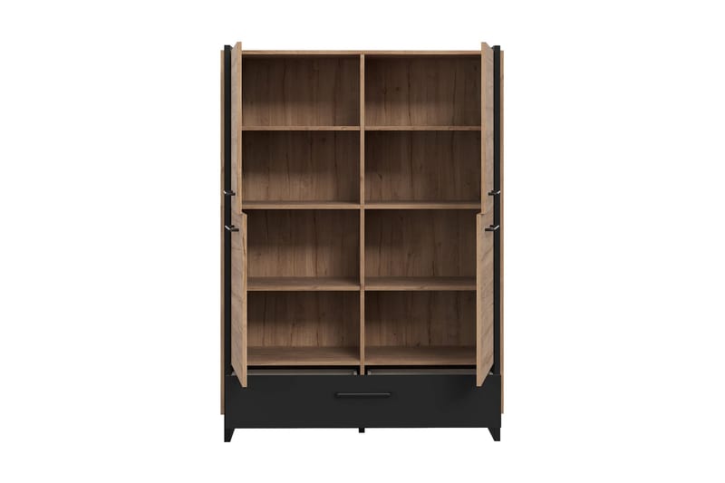 Highboard Chepelare 42x108 cm - Brun/Svart - Förvaring - Skåp - Förvaringsskåp