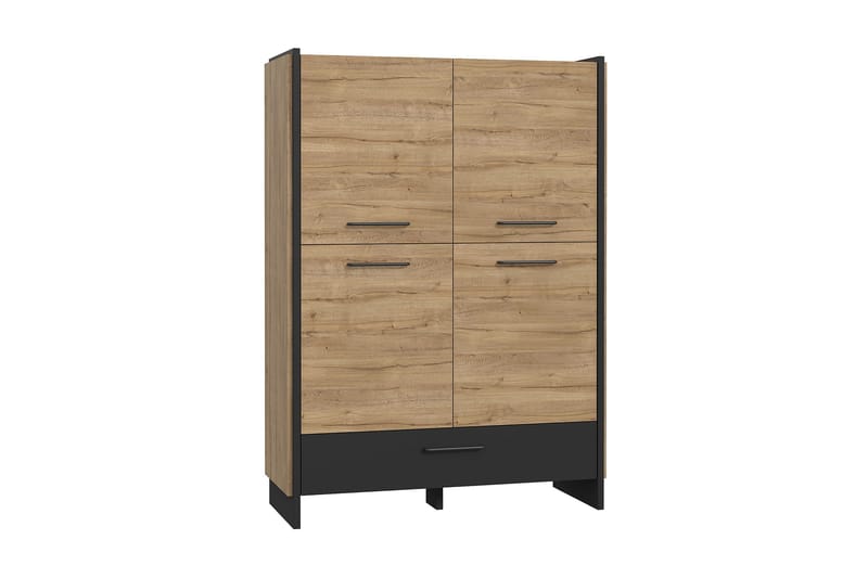 Highboard Chepelare 42x108 cm - Brun/Svart - Förvaring - Skåp - Förvaringsskåp