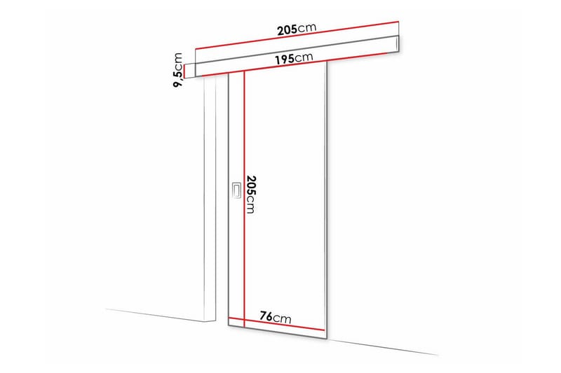 Highboard Clonmore - Grafitgrå - Förvaring - Skåp - Förvaringsskåp