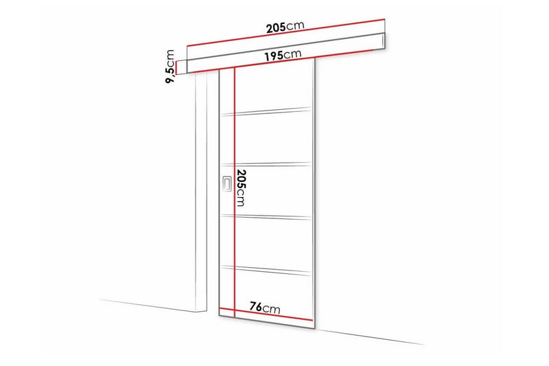 Highboard Clonmore - Mörkbrun - Förvaring - Skåp - Förvaringsskåp