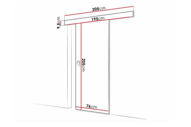 Highboard Clonmore - Vit - Förvaring - Skåp - Förvaringsskåp