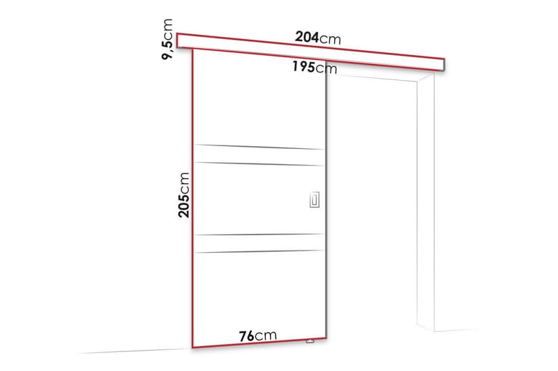 Highboard Clonmore - Vit - Förvaring - Skåp - Förvaringsskåp