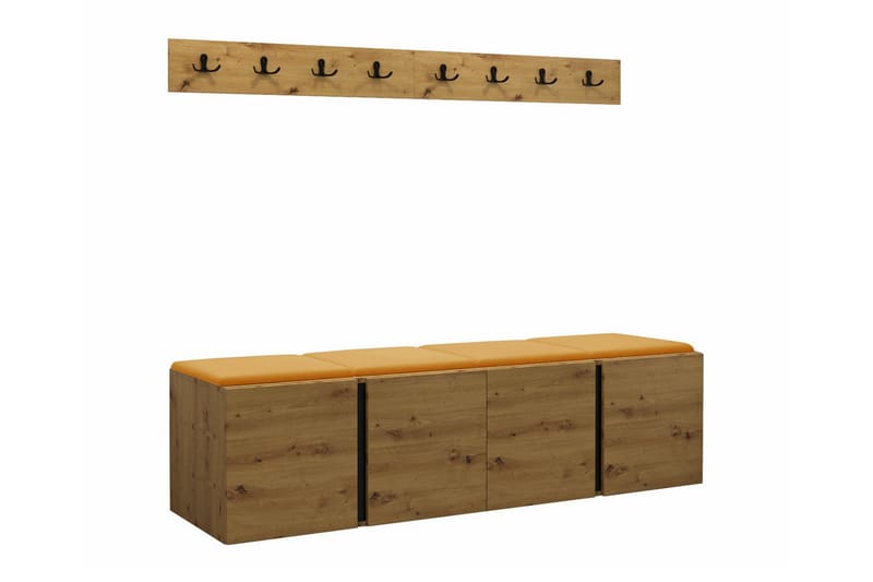 Highboard Dunvegan - Brun - Förvaring - Skåp - Förvaringsskåp