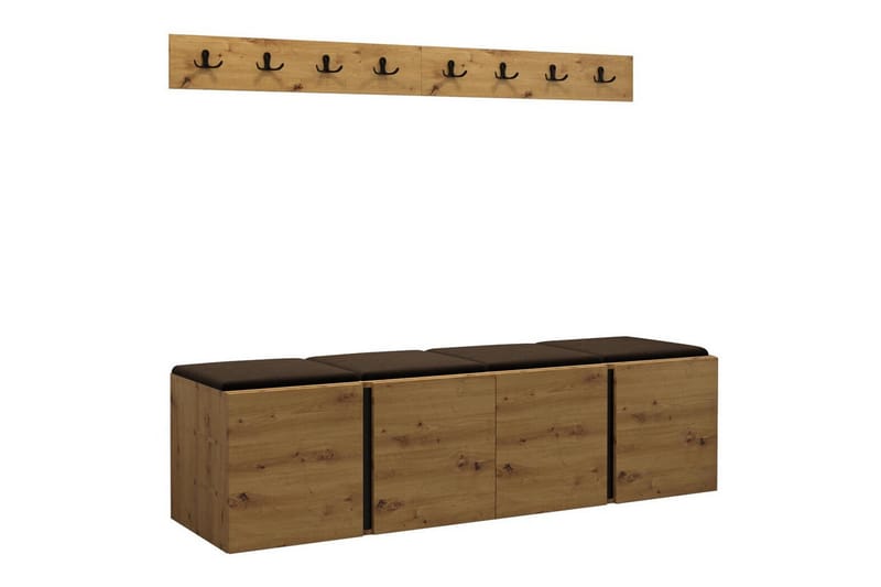 Highboard Dunvegan - Brun - Förvaring - Skåp - Förvaringsskåp