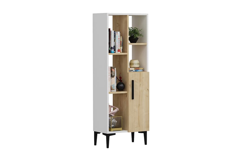 Highboard Ephesus 50x30 cm - Blå/Natur/Vit - Förvaring - Skåp - Förvaringsskåp