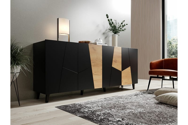 Highboard Juniskär - Svart - Förvaring - Skåp - Förvaringsskåp