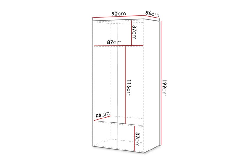 Highboard Juniskär - Svart - Förvaring - Skåp - Förvaringsskåp