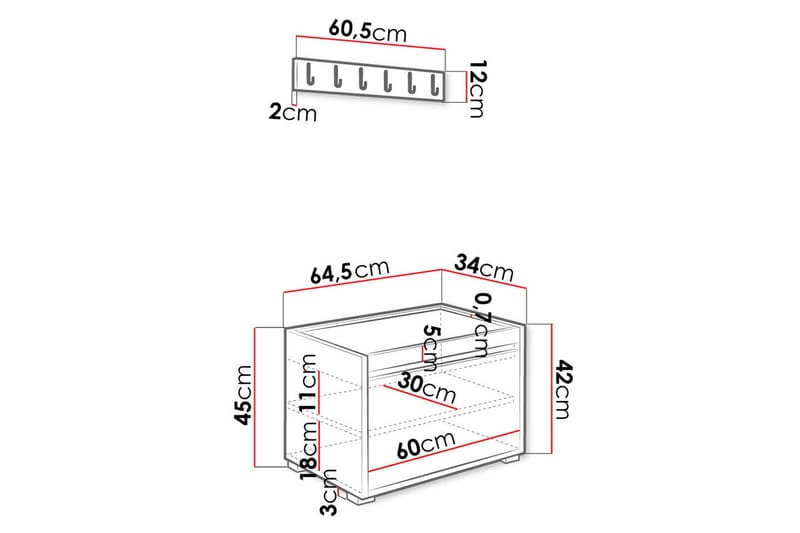 Highboard Kenmare - Förvaring - Skåp - Förvaringsskåp