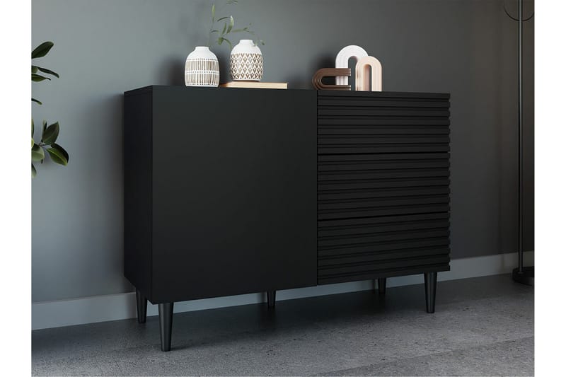 Highboard Kintore - Svart - Förvaring - Skåp - Förvaringsskåp