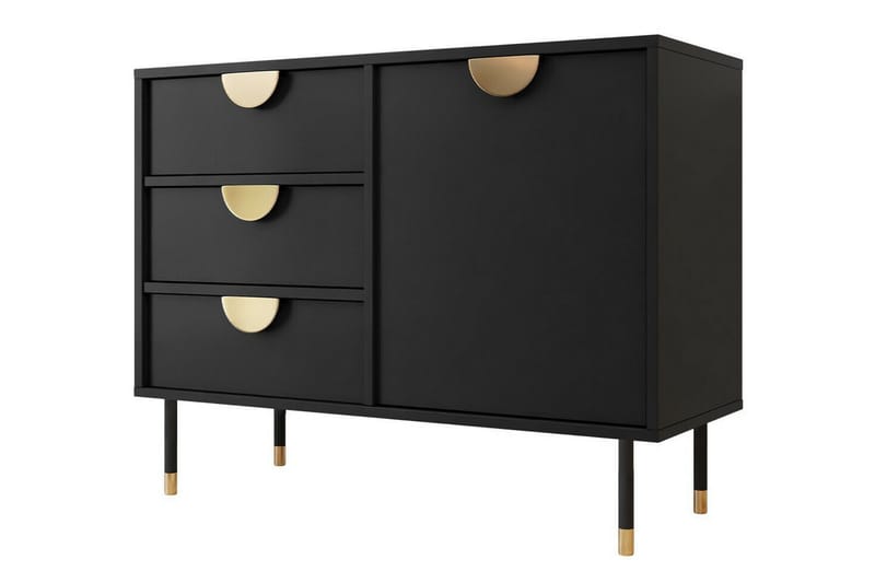 Highboard Kintore - Svart - Förvaring - Skåp - Förvaringsskåp