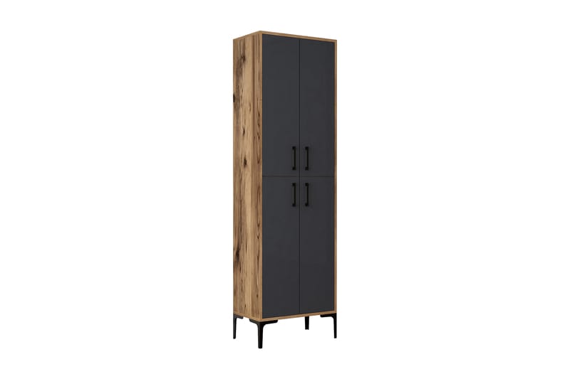 Highboard Kotzen 60x35 cm - Mörkbrun/Antracit - Förvaring - Skåp - Förvaringsskåp