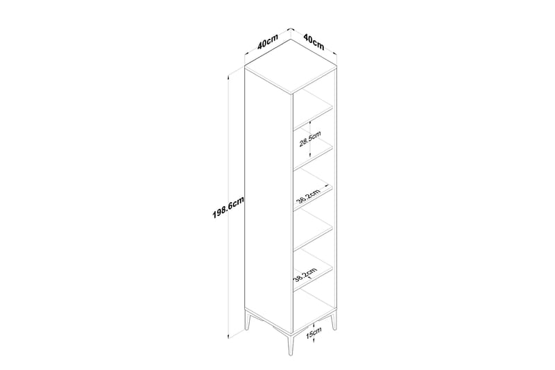 Highboard Manorma - Vit - Förvaring - Skåp - Förvaringsskåp