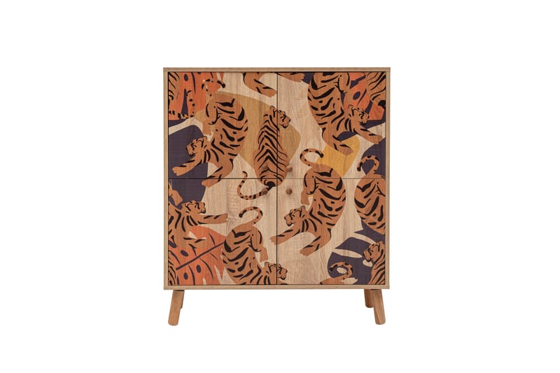 Highboard Tigris 95x111 cm Flerfärgad - Hanah Home - Förvaring - Skåp - Förvaringsskåp