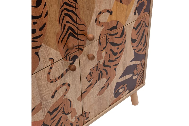 Highboard Tigris 95x111 cm Flerfärgad - Hanah Home - Förvaring - Skåp - Förvaringsskåp