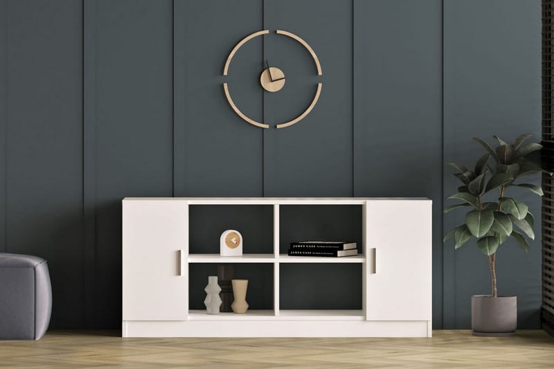 Highboard Tully 46x140 cm - Vit - Förvaring - Skåp - Förvaringsskåp