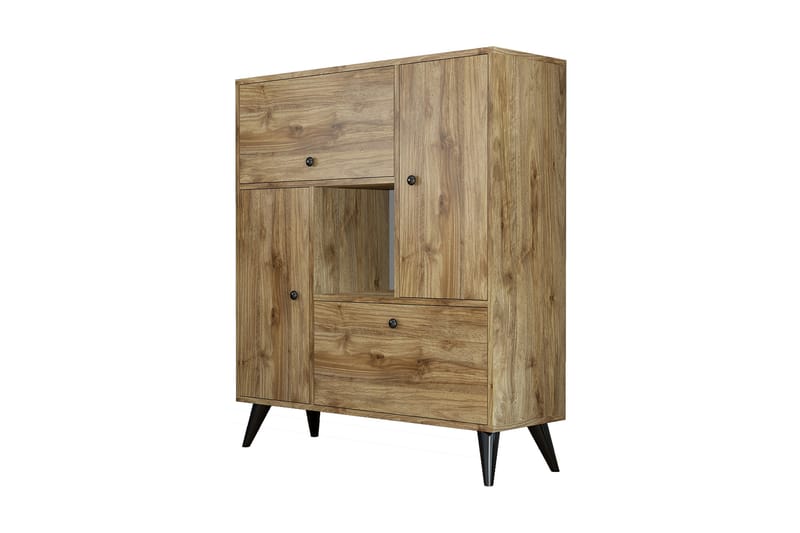 Highboard Zevenhoven 35x105 cm - Valnöt - Förvaring - Skåp - Förvaringsskåp