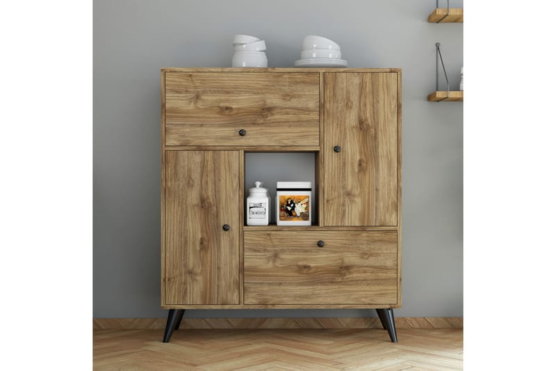 Highboard Zevenhoven 35x105 cm - Valnöt - Förvaring - Skåp - Förvaringsskåp