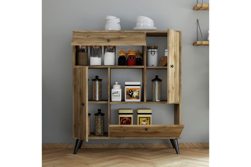 Highboard Zevenhoven 35x105 cm - Valnöt - Förvaring - Skåp - Förvaringsskåp