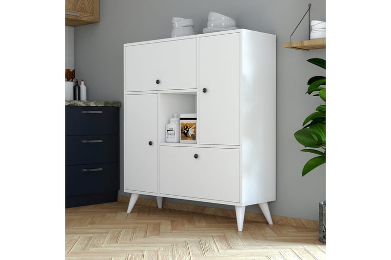 Highboard Zevenhoven 35x105 cm - Vit - Förvaring - Skåp - Förvaringsskåp