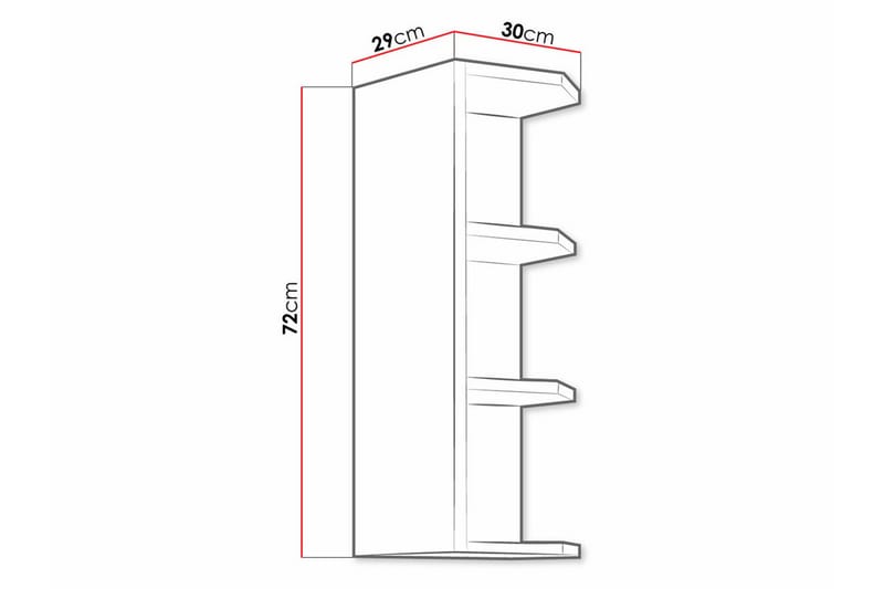 Köksskåp Templemore 30 cm - Brun - Förvaring - Skåp - Förvaringsskåp