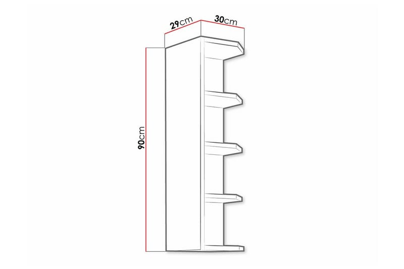 Köksskåp Templemore 30 cm - Brun - Förvaring - Skåp - Förvaringsskåp