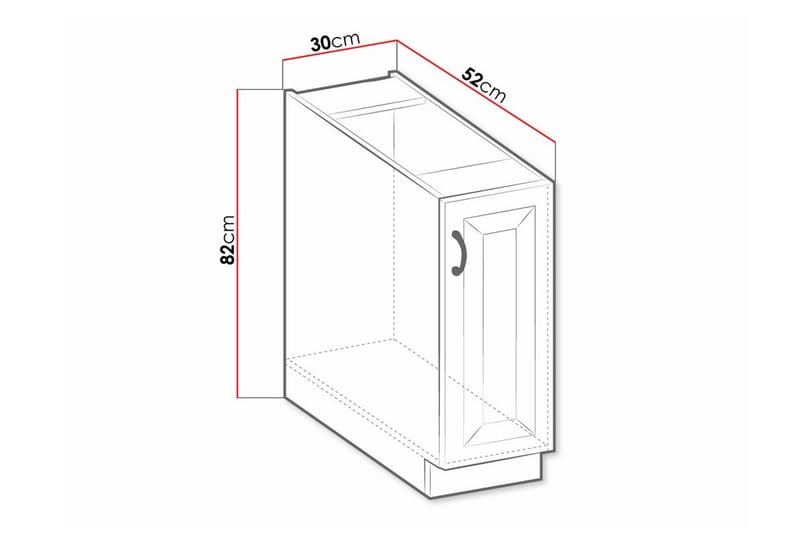 Köksskåp Templemore 30 cm - Förvaring - Skåp - Förvaringsskåp