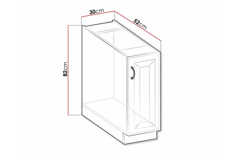 Köksskåp Templemore 30 cm - Förvaring - Skåp - Förvaringsskåp