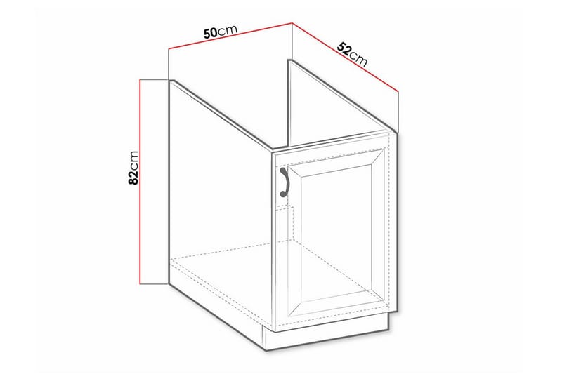 Köksskåp Templemore 50 cm - Förvaring - Skåp - Förvaringsskåp