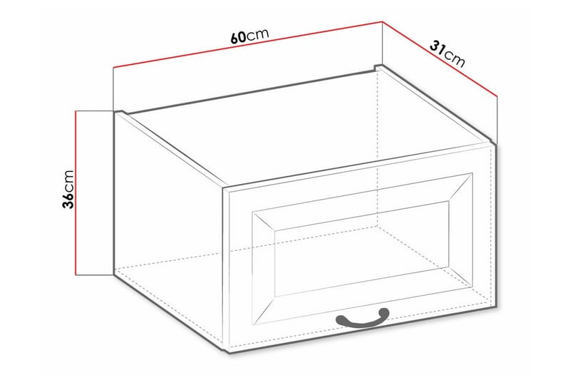 Köksskåp Templemore 60 cm - Förvaring - Skåp - Förvaringsskåp